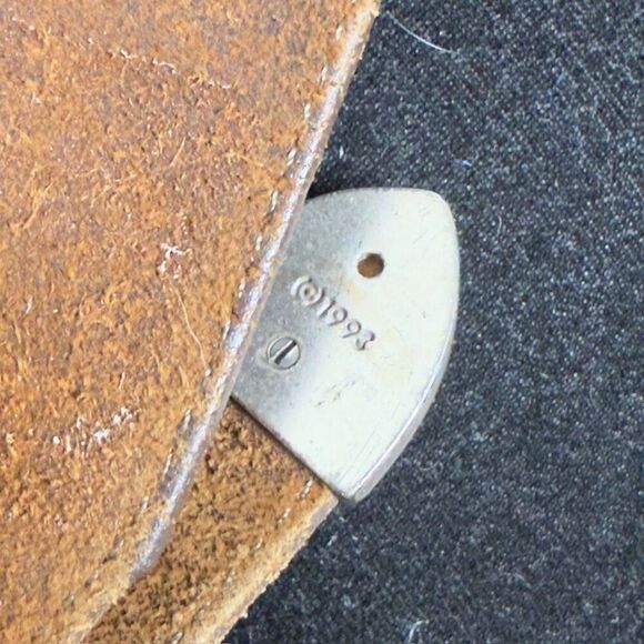 Vintage Justin Western Tooled 100% Leather Floral Belt - Size 38 - Picture 7 of 7